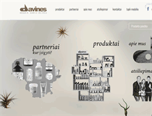 Tablet Screenshot of davines.lt